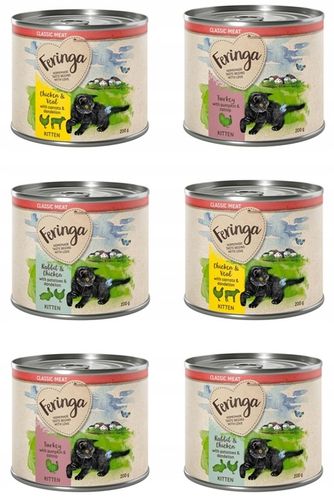 Mokra Karma Dla Kota Feringa Classic Kitten Meat Menü mix smaków 6 x na Arena.pl