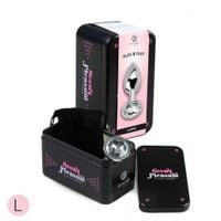 clear crystal jewelled metal butt plug