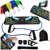 Zestaw DESKA DO ĆWICZENIA POMPEK PUSH UP 16w1 + GUMY OPOROWE EKSPANDER