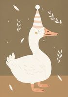 Plakat 70x100cm Wzory dla Dzieci, Dziewczynki i Chłopca - Kaczuś