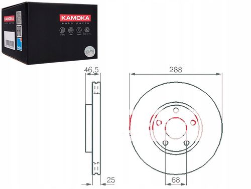 TARCZA HAM PRZOD 288X25 V na Arena.pl