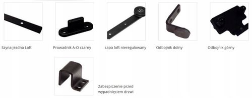 DRZWI PRZESUWNE Black one LOFT 90 na Arena.pl