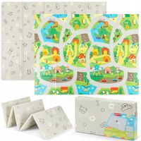 Mata Piankowa Sesttino SKŁADANA edukacyjna DWUSTRONNA XXL ANTYPOŚLIZGOWA