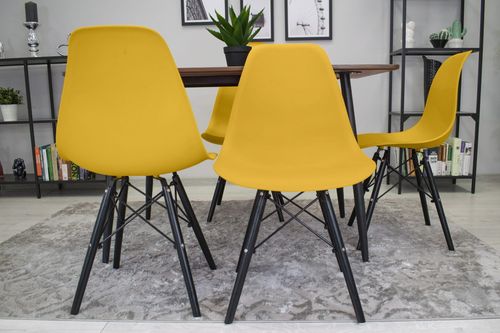 Krzesło OSAKA musztarda / nogi czarne x 2 na Arena.pl