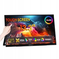 Monitor przenośny DO LAPTOPA TELEFONU KONSOLI 13,3" DOTYK ZEUSLAP OL133ED