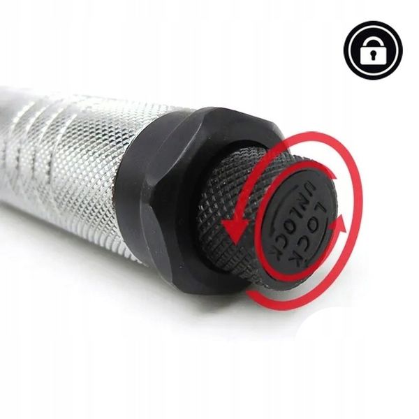 KLUCZ DYNAMOMETRYCZNY Z BLOKADĄ 1/4 5-25 Nm SILVER LERTZ POWER + zdjęcie 4