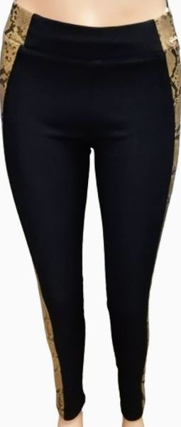 SPODNIE ESPARANTO z lampasami z imitacji skóry węża PREMIUM roz S zdjęcie 1