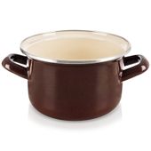 Garnek Emaliowany do Gotowania Tradycyjny na Gaz Indukcję 16 cm 1,4L