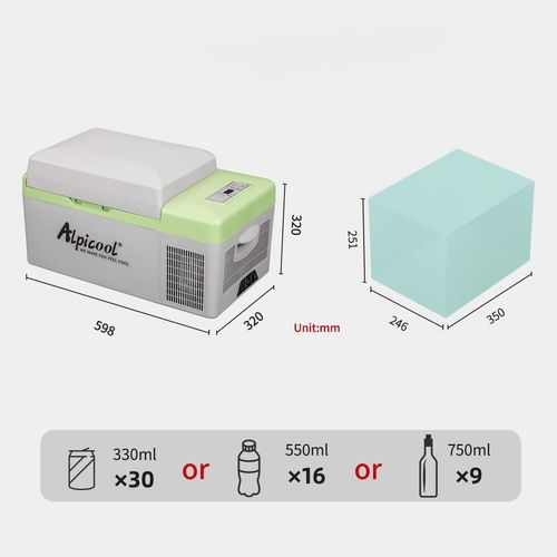 Lodówka Kompresorowa 20L 12/24/230 Z Funkcją Zamrażarki Turystyczna Kemping na Arena.pl