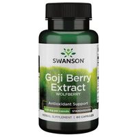SWANSON Goji extract 500 mg - Ekstrakt z owoców goji (60 kaps.)