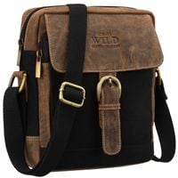torba skóra+canvas aw-s02-mhc-7596 black-l.brown