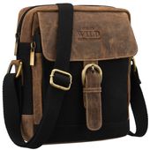 torba skóra+canvas aw-s02-mhc-7596 black-l.brown