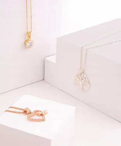 Łańcuszek srebrny naszyjnik 925 Mały Pistolet zdjęcie 4