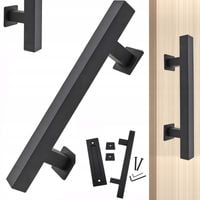 KLAMKA UCHWYT DO DRZWI PRZESUWNYCH CZARNY MATOWY POCHWYT LOFT RETRO