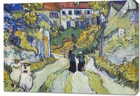 Obraz 100x70cm Stairway at Auvers, Van Gogh Vintage do Salonu