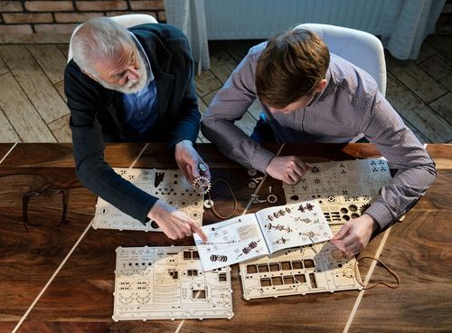 Drewniany Zegar Steampunk Wooden.City Puzzle 3D na Arena.pl