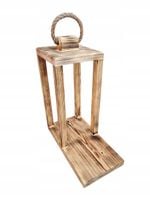 LAMPION DREWNIANY latarnia opalana baza stroiki Boże Narodzenie