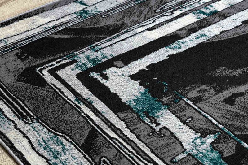 RUG/LU/WELLI/FRAME/GREY+GREEN/160x220 zdjęcie 2