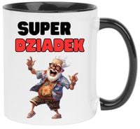 KUBEK Z NADRUKIEM ŚMIESZNY PREZENT DZIEŃ DZIADKA URODZINY IMIENINY DZIADEK