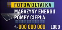 BANER REKLAMOWY projekt 130x80 cm FOTOWOLTAIKA
