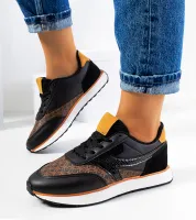 Czarne sneakersy damskie Chiara 38