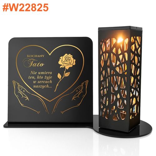 Znicz Solarny Led z Personalizacją na Grób Mamy Taty Babci Dziadka na Arena.pl