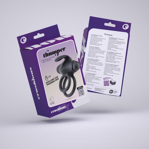 crushious thumper vibrating double cockring with remote na Arena.pl