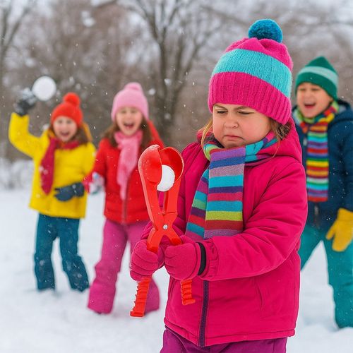 Śnieżkomat kulkomat do robienia kulek ze śniegu maszynka kulki śnieżne na Arena.pl