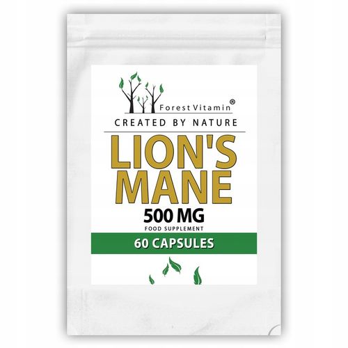 Soplówka Jeżowata 500mg 60kap LION'S MANE PAMIĘĆ MÓZG KONCENTRACJA na Arena.pl