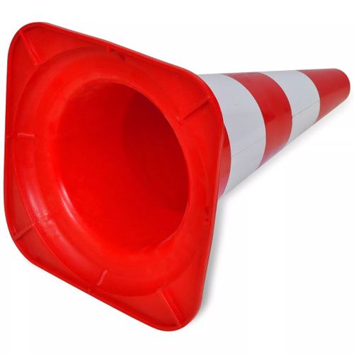 Odblaskowe pachołki drogowe czerwono-białe 50 cm na Arena.pl
