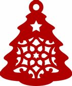 Ś6 Zawieszka ozdoba ażurowa ŚWIĘTA choinka Bożenar