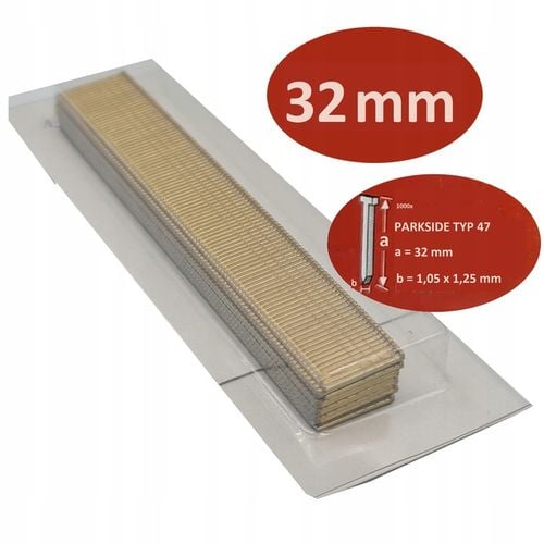 Gwoździe PARKSIDE typ 47 sztyfty 32 mm do PET25 GWOŹDZIE PARKSIDE PET na Arena.pl