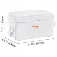 Pompa Macerator 350W 6000L/h 7M 3 Wloty Utylizacja Ścieków Do Kuchni