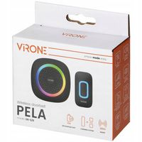 DZWONEK BEZPRZEWODOWY DO DRZWI FURTKI NA BATERIE LED RGB WODOODPORNY IP44