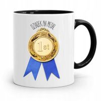 Kubek Czarny Prezent Dla Dziadka Dziadek Na Medal Z Nadrukiem Ze Zdjęciem