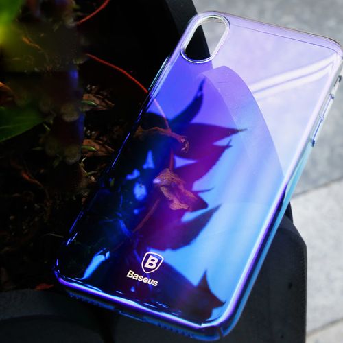 BASEUS GLAZE CASE ETUI IPHONE X NIEBIESKI na Arena.pl