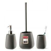 KADAX Zestaw Łazienkowy 3W1 Komplet Do Wc Szary