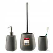 KADAX Zestaw Łazienkowy 3W1 Komplet Do Wc Szary