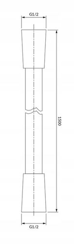 OMNIRES wąż prysznicowy 150cm 1,5m czarny w osłonie PCV | ORYGINALNY na Arena.pl
