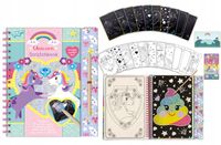 Totum wydrapywanka kolorowanka dla dzieci Jednorożec zestaw kreatywny