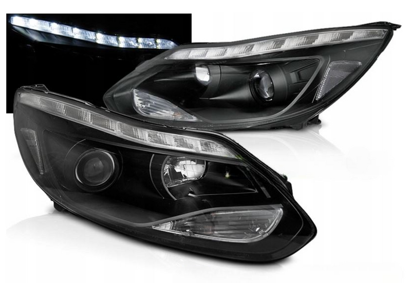 LAMPY Reflektory  PRZEDNIE Do FORD FOCUS 3 MK3 Od 2011Do 2014 LED GRATIS H1 zdjęcie 1