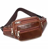 męska nerka skórzana biodrówka