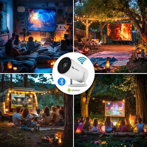 Projektor ANDROID rzutnik 4K WIFI PRZENOŚNY SMART FULL HD HY300 PRO na Arena.pl