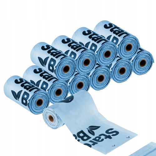 Woreczki na psie odchody kupy KOMPOSTOWALNE 165x na Arena.pl