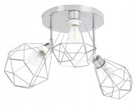 LAMPA plafon żyrandol ruch loft drut diament chrom