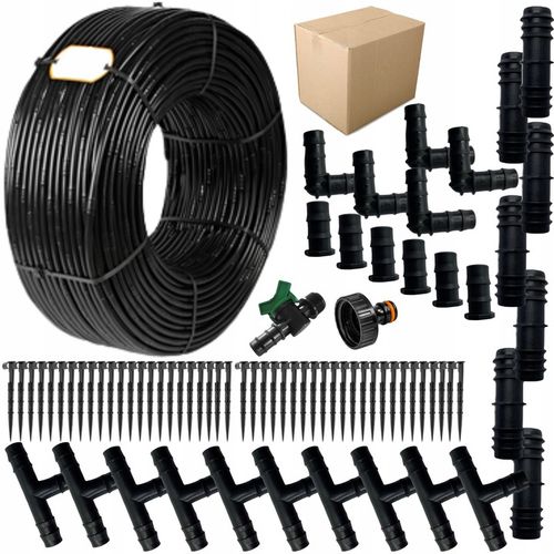 LINIA KROPLUJĄCA 100m+179EL NAWADNIANIE KROPELKOWE WĄŻ KROPELKUJĄCY SOLIDNY na Arena.pl