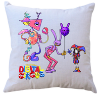 Poduszka z wkładem The Amazing Digital Circus - Niesamowity cyfrowy cyrk