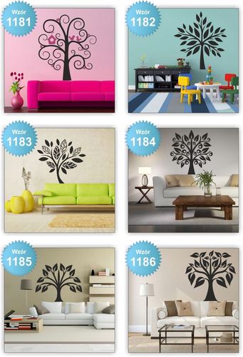 NAKLEJKI na ścianę ścienne DRZEWO drzewa 160cm na Arena.pl