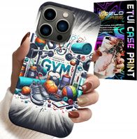 ETUI DO IPHONE 15 PRO - SIŁOWNIA GYM FITNESS SPORT CASE + SZKŁO