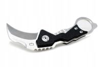 Karambit taktyczny nóż stal D2 etui EDC Q Pazur